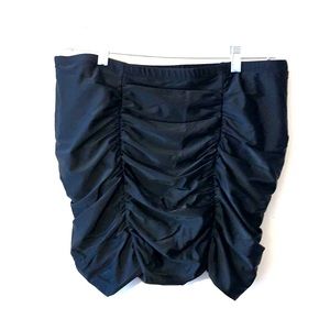 Torrid high waited ruched swim skirt